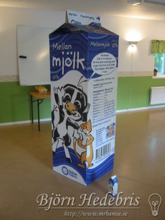 maskerad, mjölk, mjölkpaket, spill, etikett, papp, xeikon, digitalutskrift